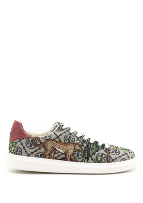 Tory Burch T Monogram Howell embroidered sneakers - Grey