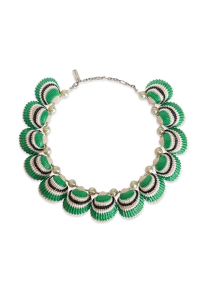 ETRO faux-pearl shell necklace - Green