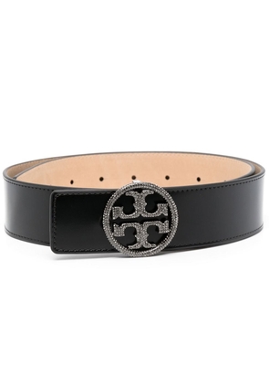 Tory Burch logo-buckle detail belt - Black