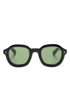 Lesca Largo oval-frame sunglasses - Black