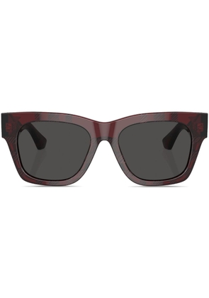 Burberry Eyewear checkered wayfarer-frame sunglasses