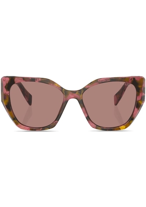 Prada Eyewear Prada PR 19ZS overvsize frame sunglasses - Brown