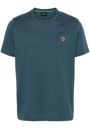 PS Paul Smith Zebra-motif cotton T-shirt - Blue