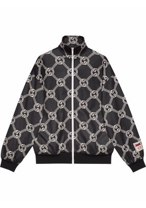 Gucci GG-logo zip-up jacket - Black