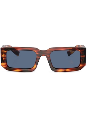 Prada Eyewear tortoiseshell-effect rectangle-frame sunglasses - Brown