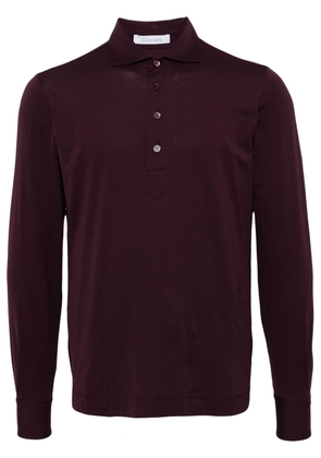 Cruciani cotton-blend polo shirt - Purple