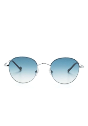 Eyepetizer Gobi round-frame sunglasses - Silver