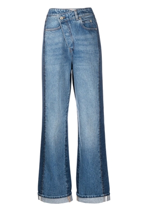 LOEWE Deconstructed wide-leg jeans - Blue