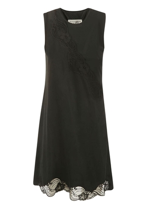 MM6 Maison Margiela floral-lace sleeveless minidress - Black