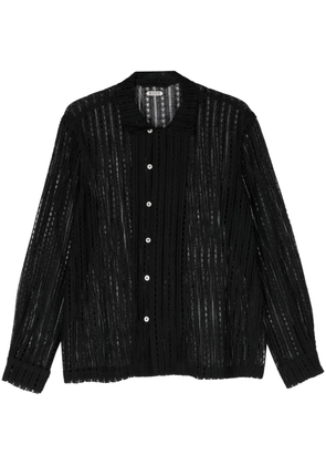 BODE Meandering Lace cotton shirt - Black
