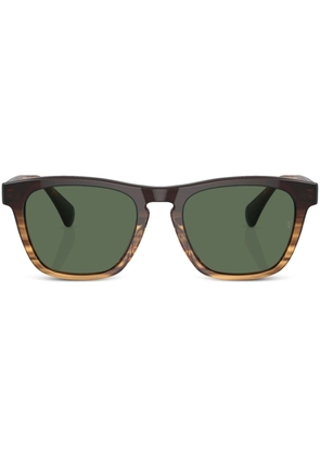 Oliver Peoples R-3 wayfarer-frame sunglasses - Brown