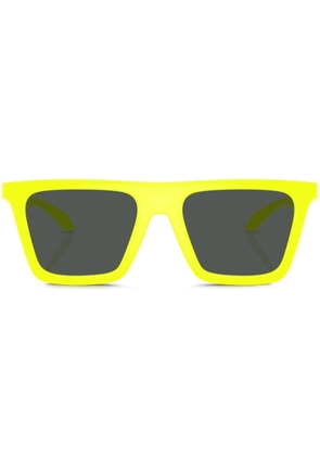 Versace Eyewear Greca-detail square-frame sunglasses - Yellow