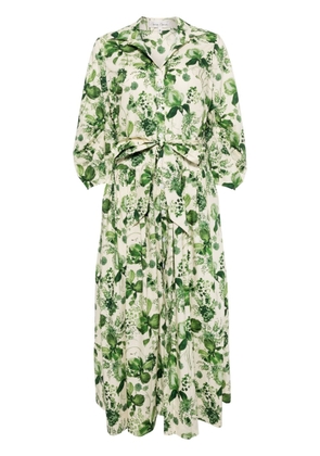 Cara Cara Raya botanical-print cotton dress - Neutrals