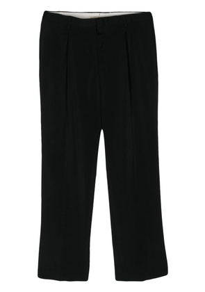 Briglia 1949 textured pleated tapered trousers - Black