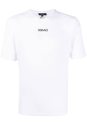 Versace logo-print fitted T-Shirt - White