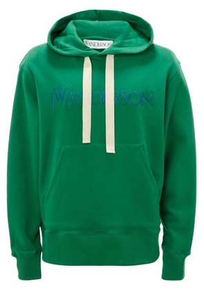 JW Anderson embroidered logo hoodie - Green