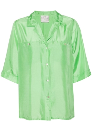Forte Forte camp-collar silk shirt - Green