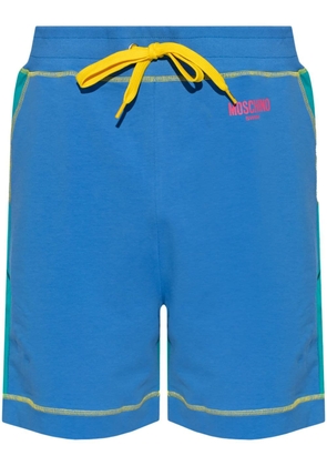 Moschino colour-blocked cotton beach shorts - Blue