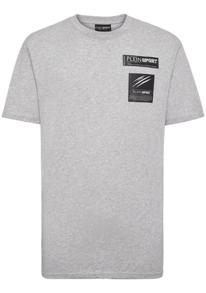Plein Sport logo-print cotton T-shirt - Grey