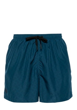 Tagliatore abstract-print swim shorts - Blue
