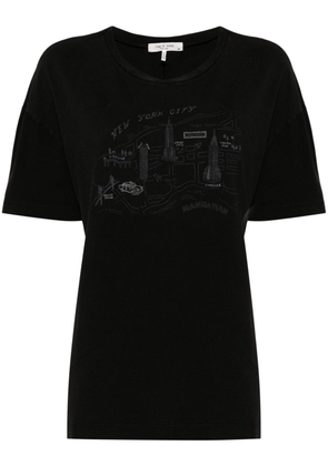 rag & bone graphic-print cotton t-shirt - Black