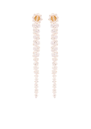 Simone Rocha crystal-embellished dangle earrings - Pink