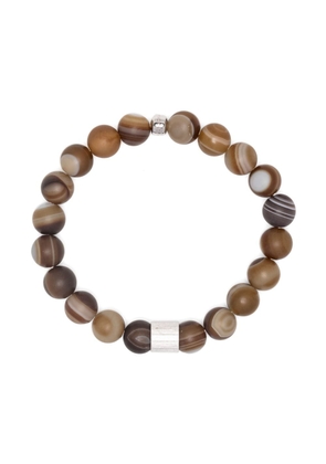 Tateossian agate beaded bracelet - Brown