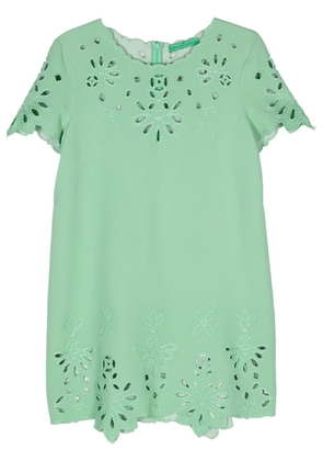 Ermanno Scervino embroidered cut-out mini dress - Green