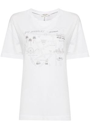 rag & bone graphic-print cotton t-shirt - White