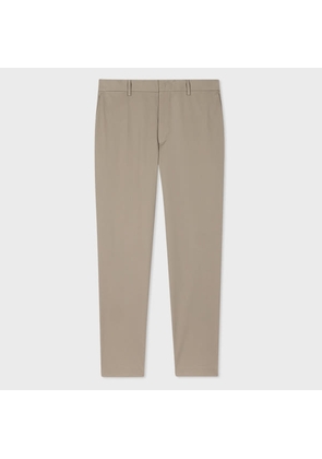 Paul Smith Tapered-Fit Washed Khaki Fine Cotton-Twill Chinos Brown