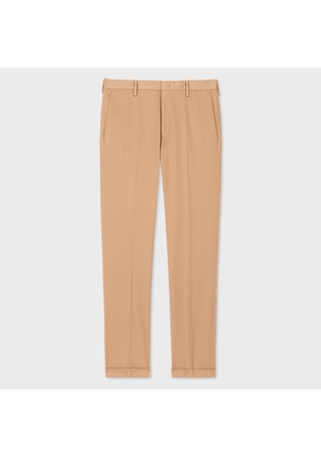 Paul Smith Slim-Fit Tan Cotton-Stretch Chinos Brown
