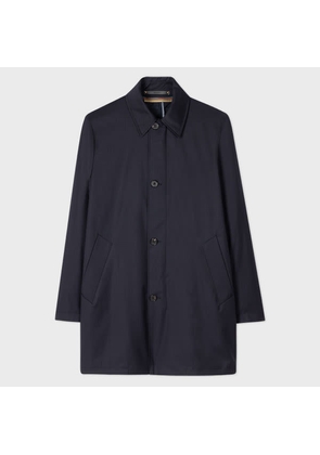 Paul Smith Navy 'Storm System' Wool Mac With Detachable Gilet Blue