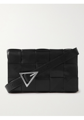 Bottega Veneta - Intrecciato Leather Messenger Bag - Men - Black