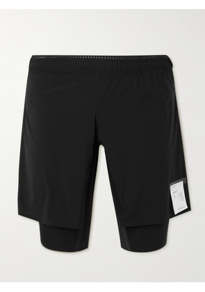 Satisfy - Straight-Leg Layered Justice™ Shorts - Men - Black - 1