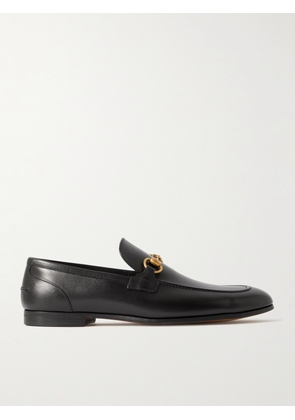 Gucci - Jordaan Horsebit Leather Loafers - Men - Black - UK 5