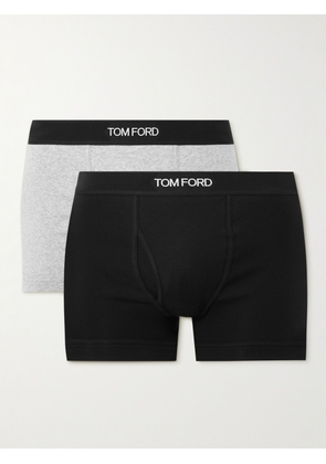 TOM FORD - Two-Pack Stretch-Cotton Jersey Boxer Briefs - Men - Multi - S