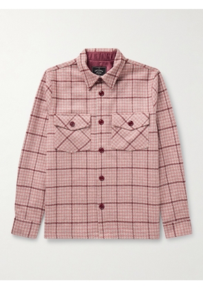 Portuguese Flannel - Todder Prince of Wales Checked Wool-Tweed Overshirt - Men - Pink - S