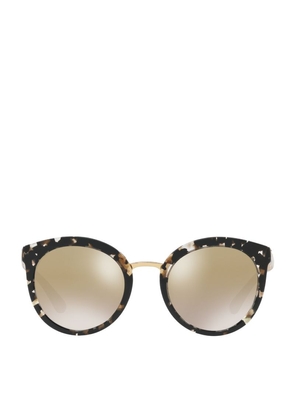 Dolce & Gabbana Tortoiseshell Round Sunglasses