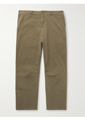 Nili Lotan - Carpenter Straight-Leg Cotton-Blend Twill Trousers - Men - Green - UK/US 30