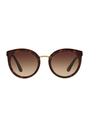 Dolce & Gabbana Tortoiseshell Round Sunglasses