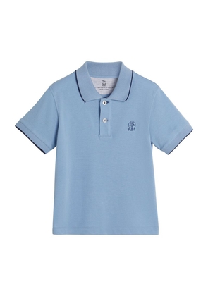 Brunello Cucinelli Kids Cotton Piqué Polo Shirt (4-12+ Years)