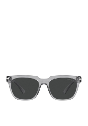 Prada Clear Acetate Wayfarer Sunglasses