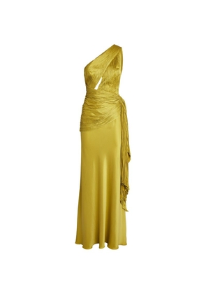 Maria Lucia Hohan Silk One-Shoulder Bliss Gown