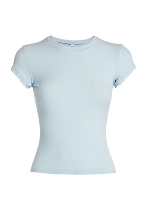 Skims Soft Lounge Lace-Trim T-Shirt