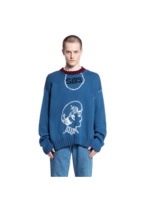 PALY HOLLYWOOD MAN BLUE KNITWEAR