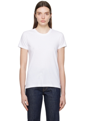 AURALEE White Seamless T-Shirt