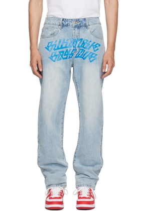 Billionaire Boys Club Blue Cursive Jeans