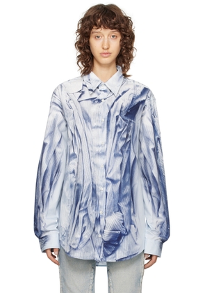 Y/Project Blue Compact Print Shirt
