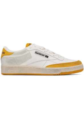 Reebok Classics White & Yellow Club C Sneakers