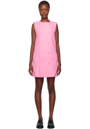 AMI Paris Pink Double-Breasted Minidress